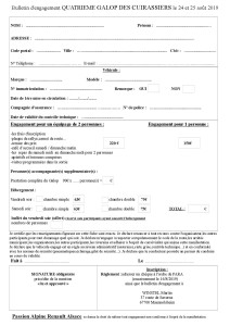 bulletin d'engagement